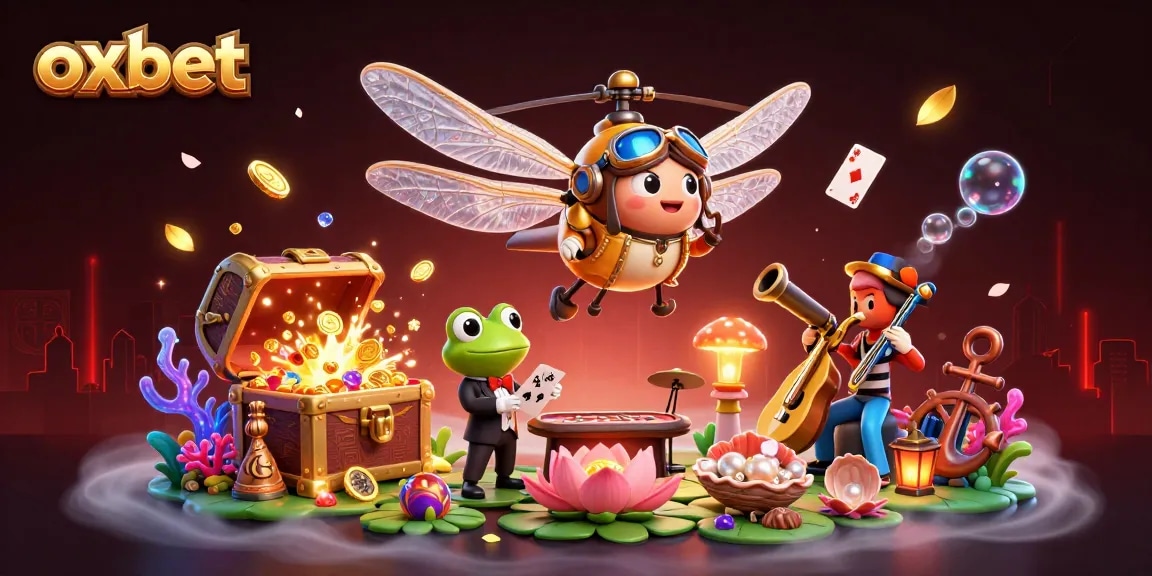 Experience thrilling gameplay with OXBET's vibrant scene of a lively casino atmosphere.