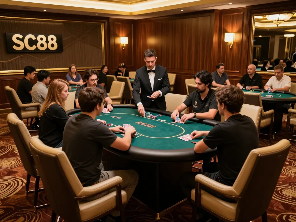 Experience high-stakes gameplay in SC88 Vip’s luxurious gaming area