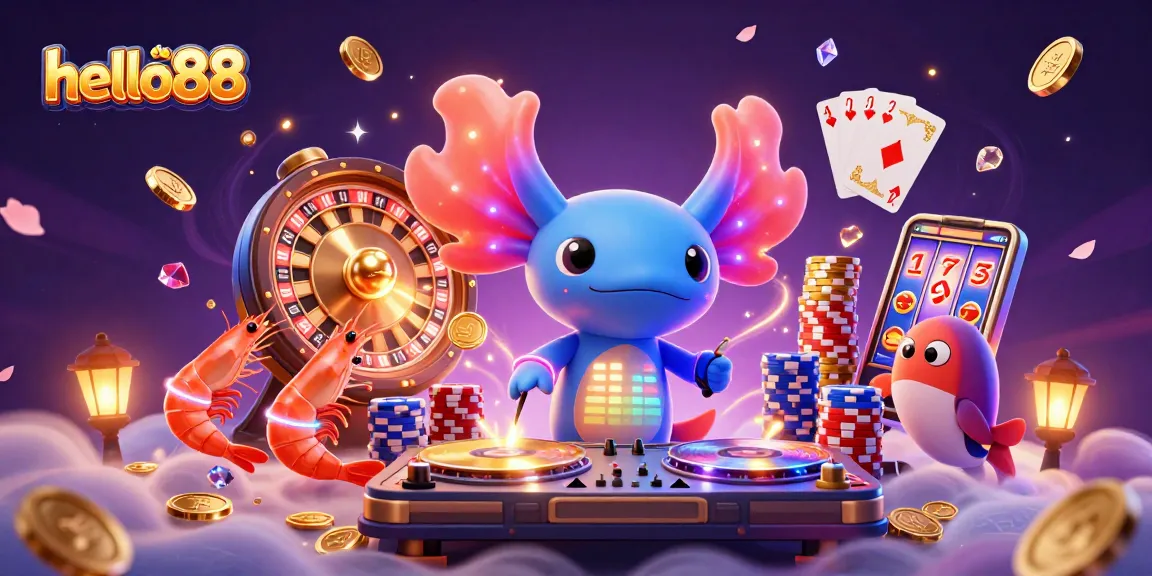 Experience thrilling wins at hello88 with vibrant characters and dynamic casino elements.