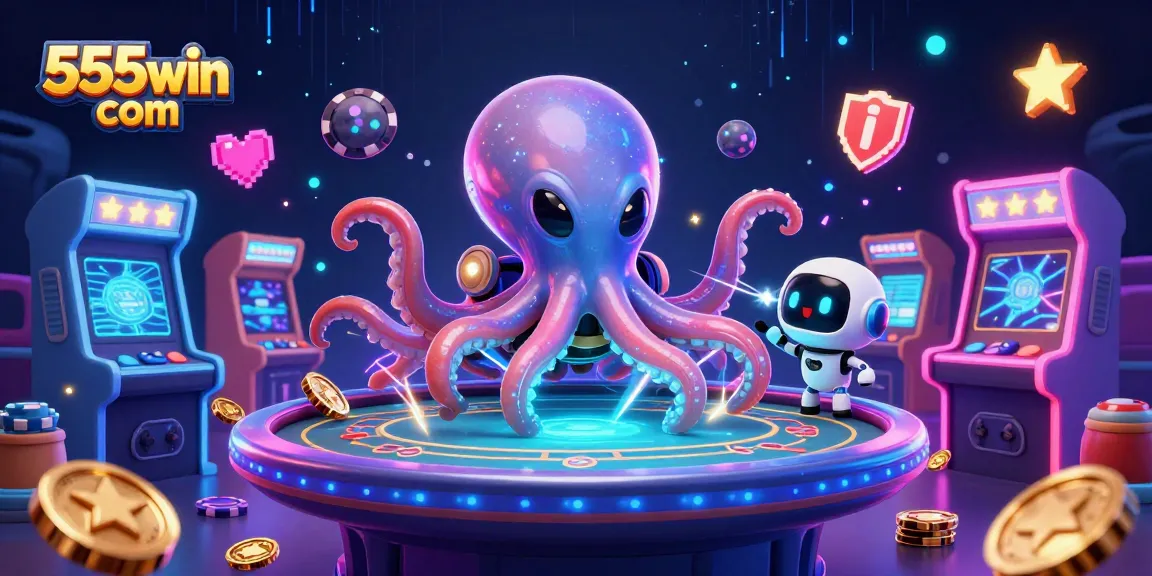 Engage in thrilling games at 555win com with an exciting cosmic poker experience featuring vibrant characters.