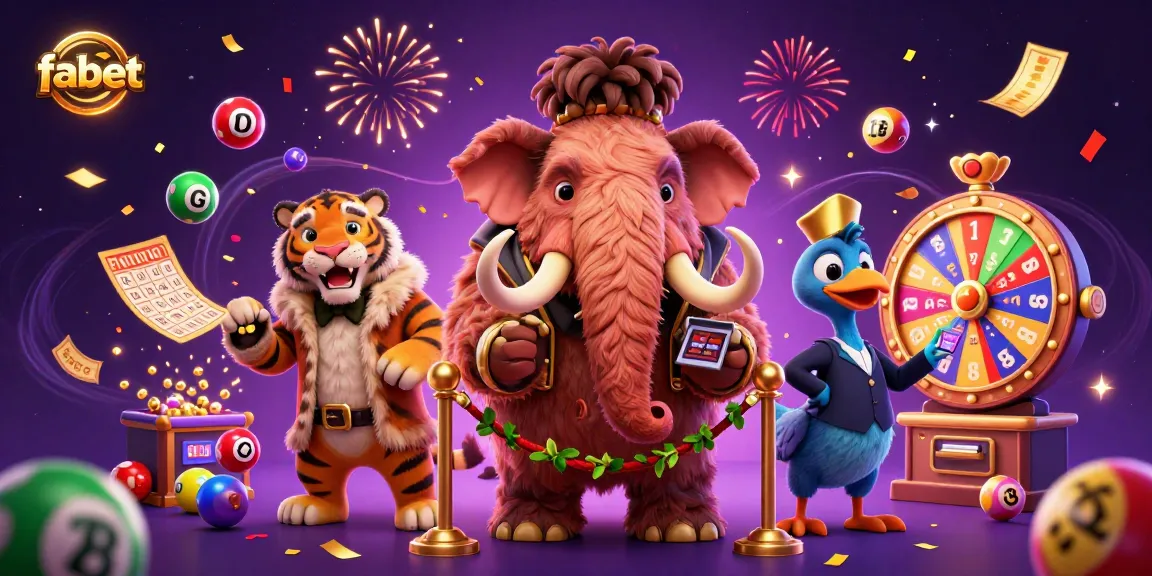 Experience excitement at fabet with a dynamic casino scene featuring colorful elements and vibrant characters.