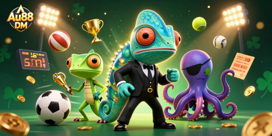 Experience the excitement at Au88 DM with dynamic characters engaging in vibrant casino action.