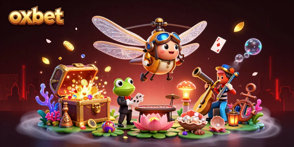 Experience thrilling gameplay with OXBET's vibrant scene of a lively casino atmosphere.