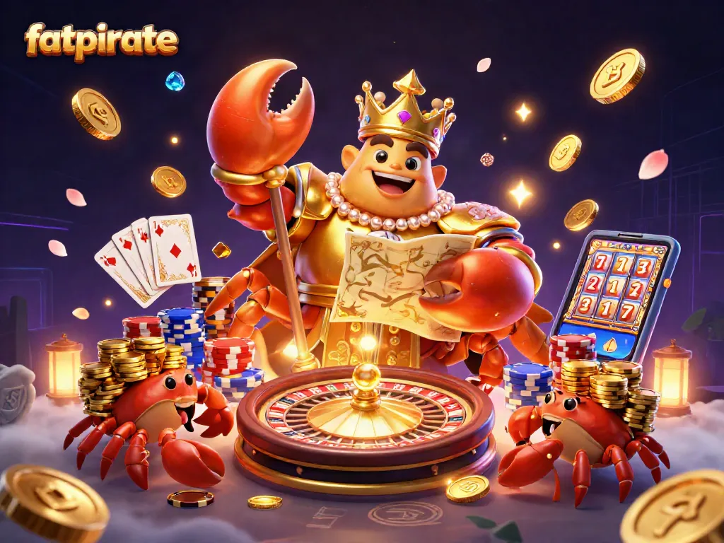 Experience exhilarating gaming moments at fatpirate casino with a lavish treasure scene.