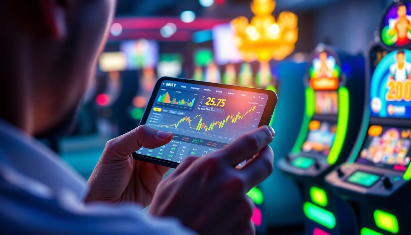 Engaging scene showcasing sports betting and casino games at https://fb888.us/, with vibrant colors and a professional digital interface.