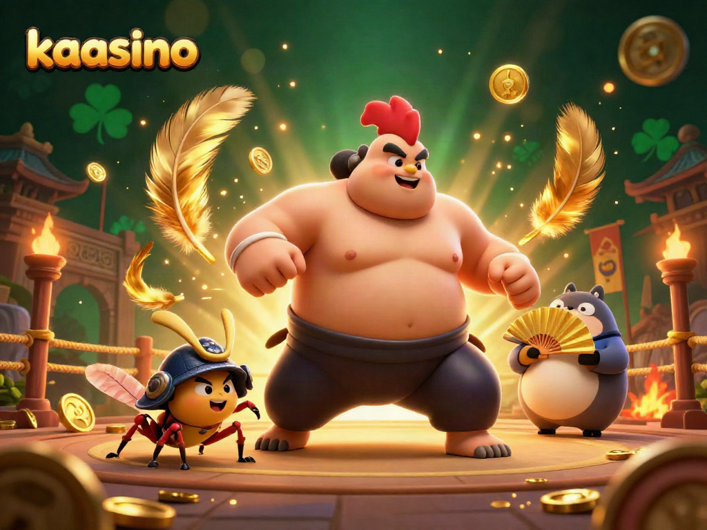 Engage with kaasino at this vibrant 3D casino illustration capturing the excitement of betting and winning.