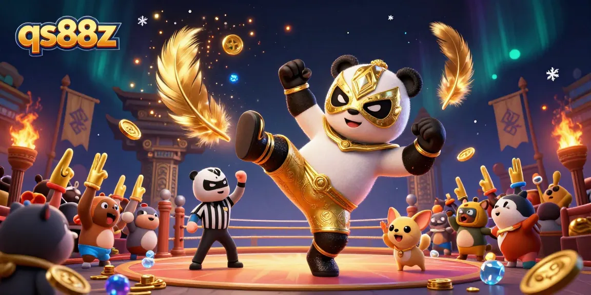 qs88z engages players in thrilling bets with a vibrant wrestling-themed casino illustration.