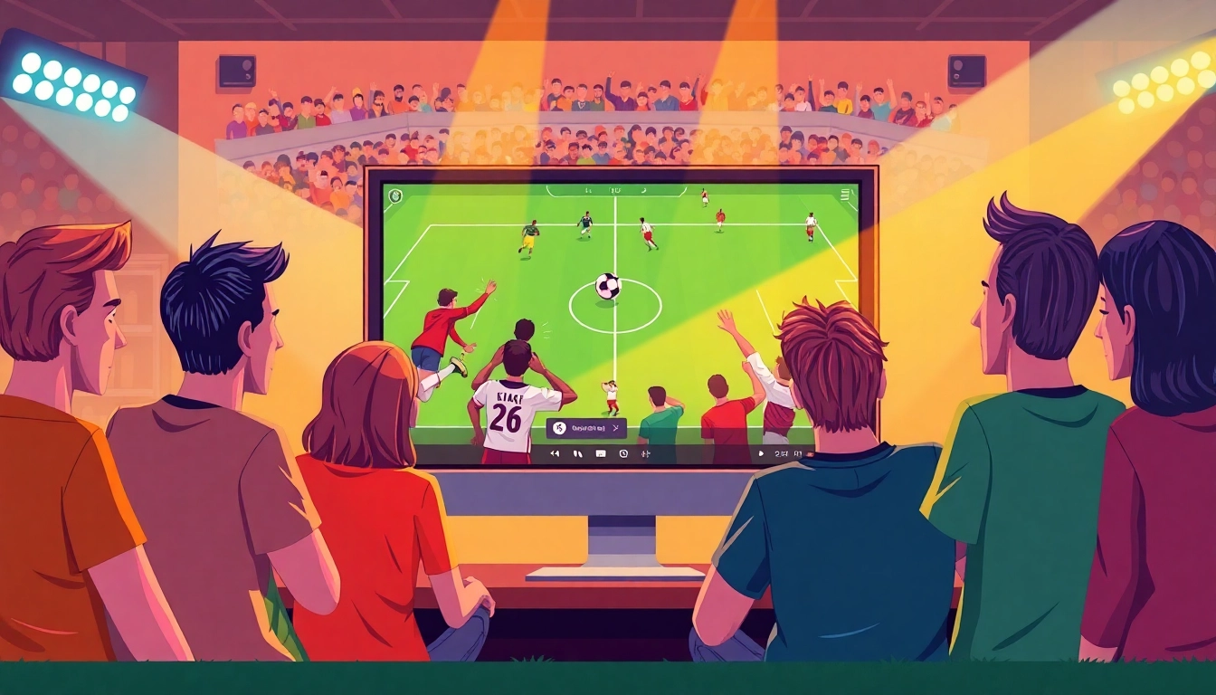 Socolive live soccer streaming experience, showcasing fans' engagement.