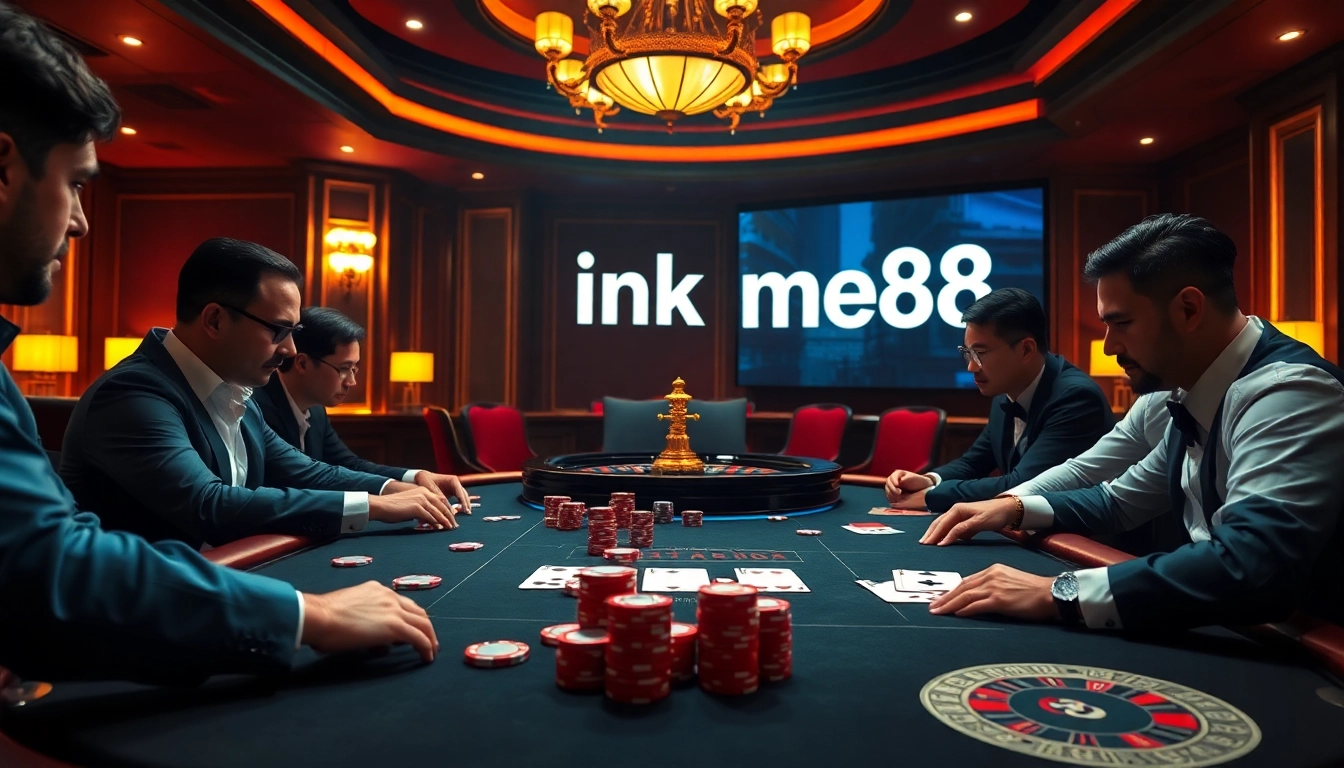 Experience the excitement of casino gaming at ME88 through the link vào me88 featuring poker tables and roulette wheels.