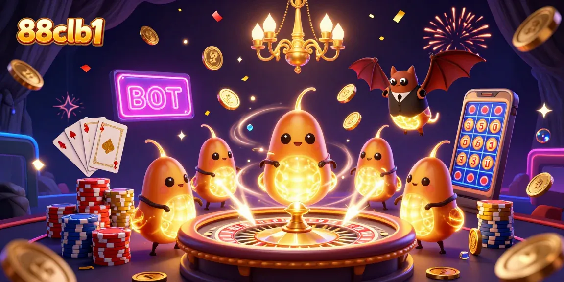 Win big with 88clb1 in a vibrant cave casino illuminated by glowing glowworms.