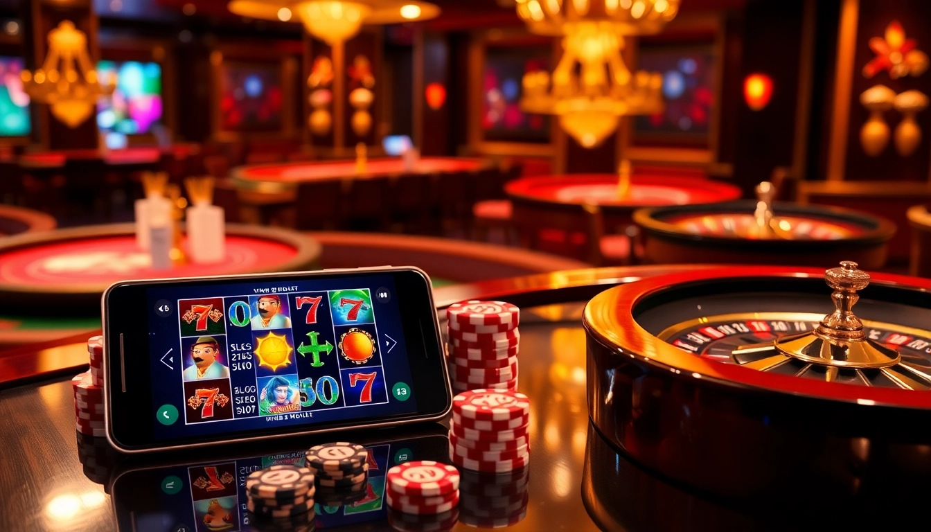 Experience thrilling gameplay with Vin88 mobile on vibrant casino visuals.