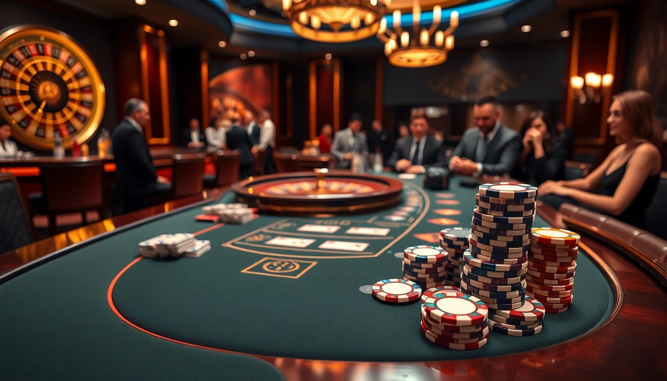 Players enjoying a game at the luxurious table of nhà cái 13win, capturing the thrill of online betting.