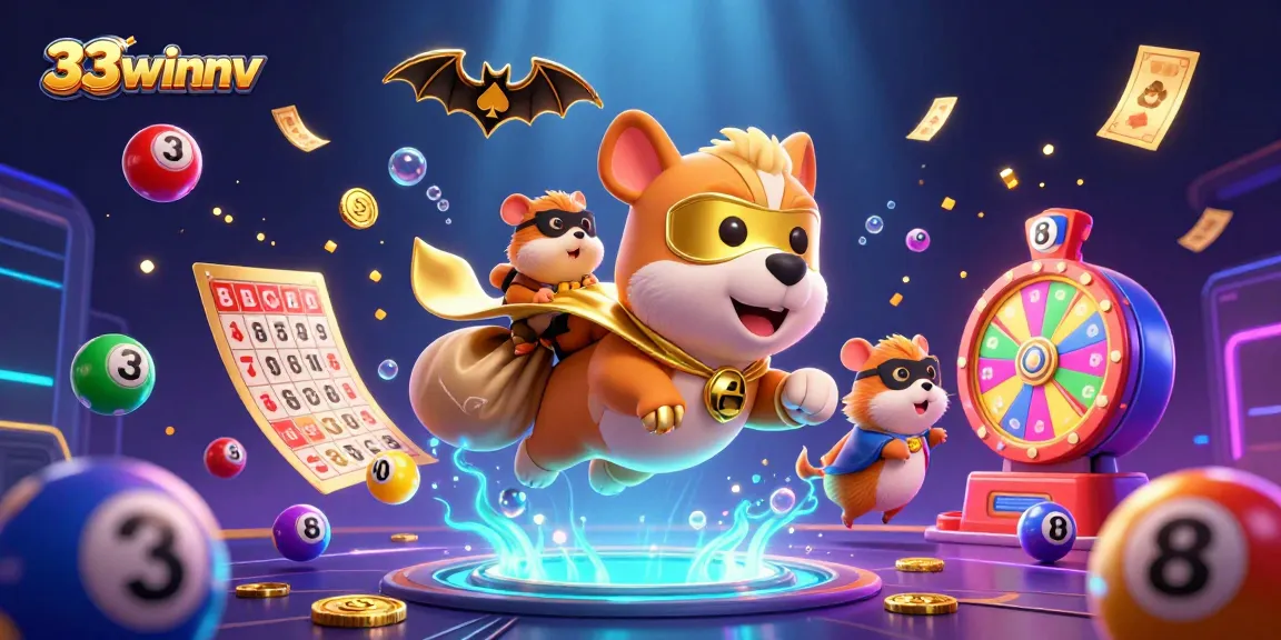Engage in exciting lottery action at 33winnv with vibrant game elements and fun characters!