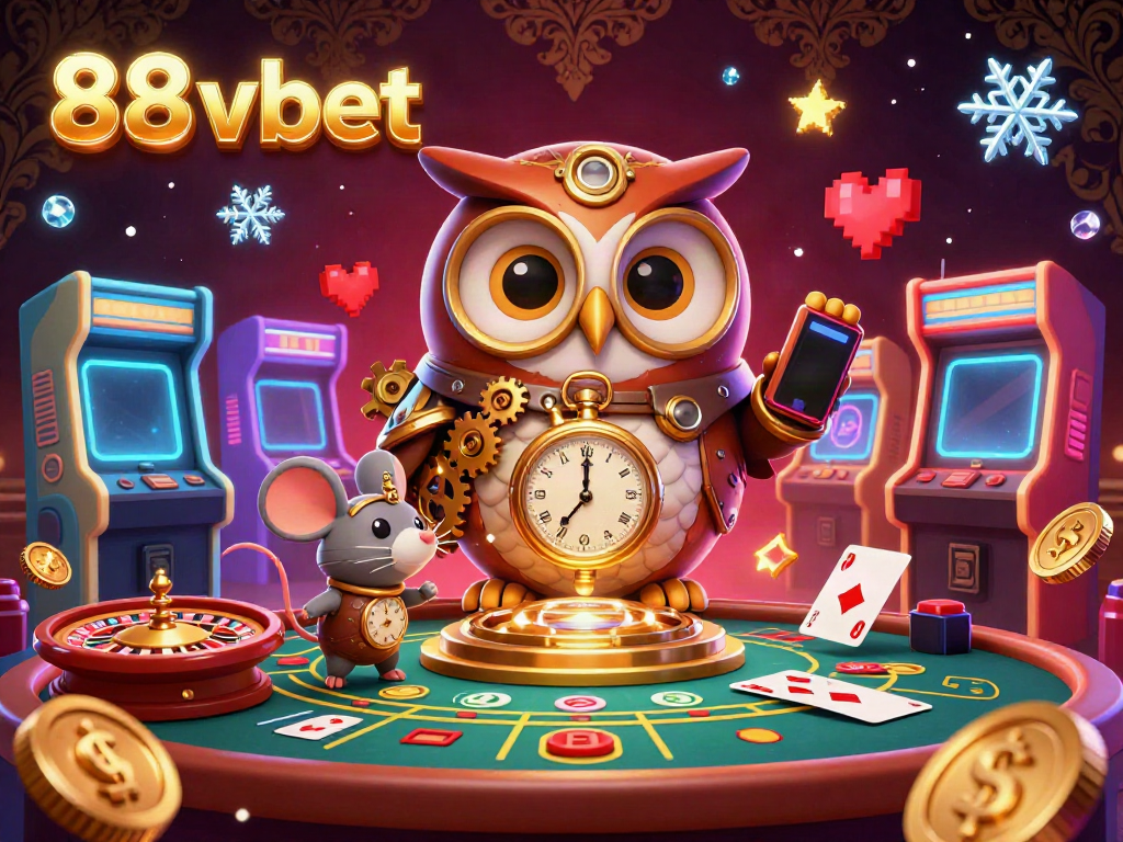 Experience thrilling gaming with 88 vbet featuring a time-traveling owl and live casino elements.