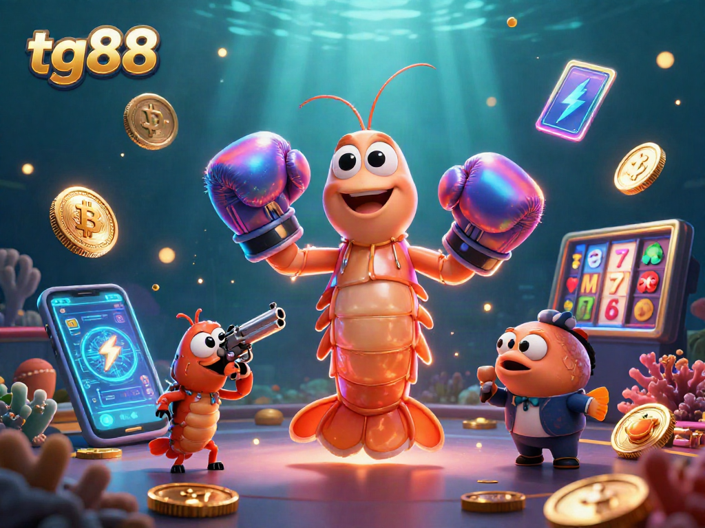 Experience thrilling gameplay with tg88 in this vibrant casino-themed illustration.