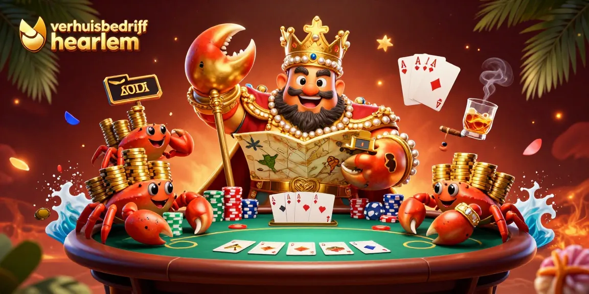 Verhuisbedrijf Haarlem: Win op het spannende poker tafel met kroon en gouden krab!