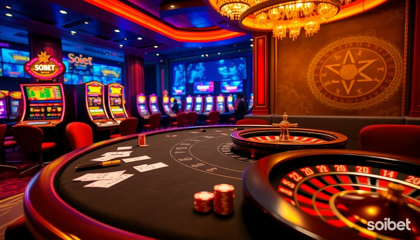Enjoying a thrilling game of blackjack at SOIBET, featuring vibrant colors and professional dealers.