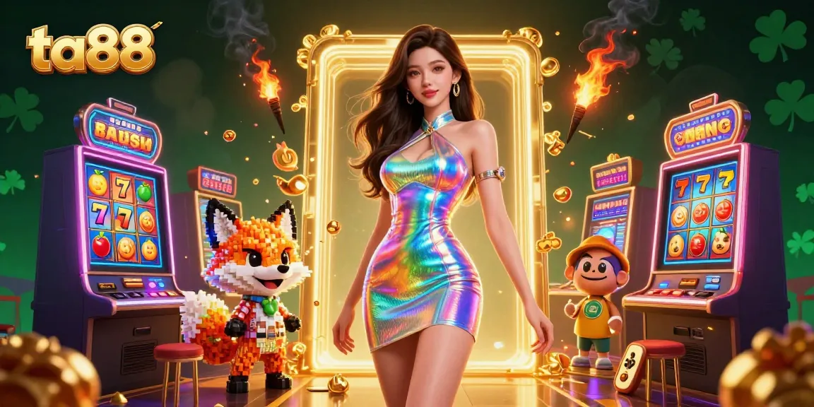 Experience the thrill of ta88 with vibrant slot machines and a fantastic digital fox in 3D.