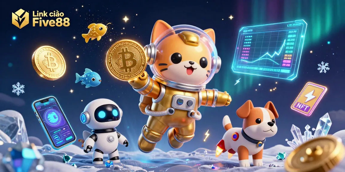 Experience thrilling gameplay and epic rewards at Link vào Five88 with vibrant casino-themed characters and elements!