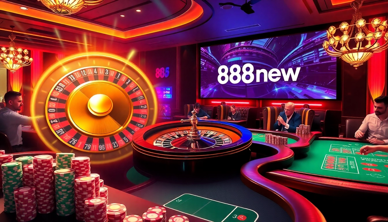 Experience the excitement of 888new with vibrant casino tables and engaging gameplay.