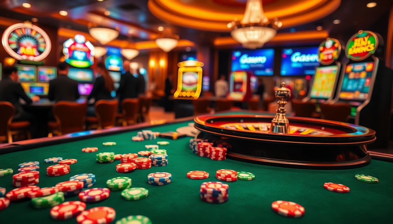 Experience thrilling gambling at GG88 with vibrant casino tables, exciting games, and luxury vibes.